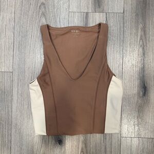 Abercrombie YPB Sculptlux slim v-neck tank - Willow